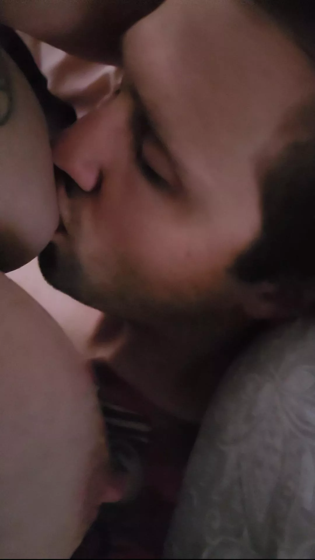 Getting my pregnant titties sucked on