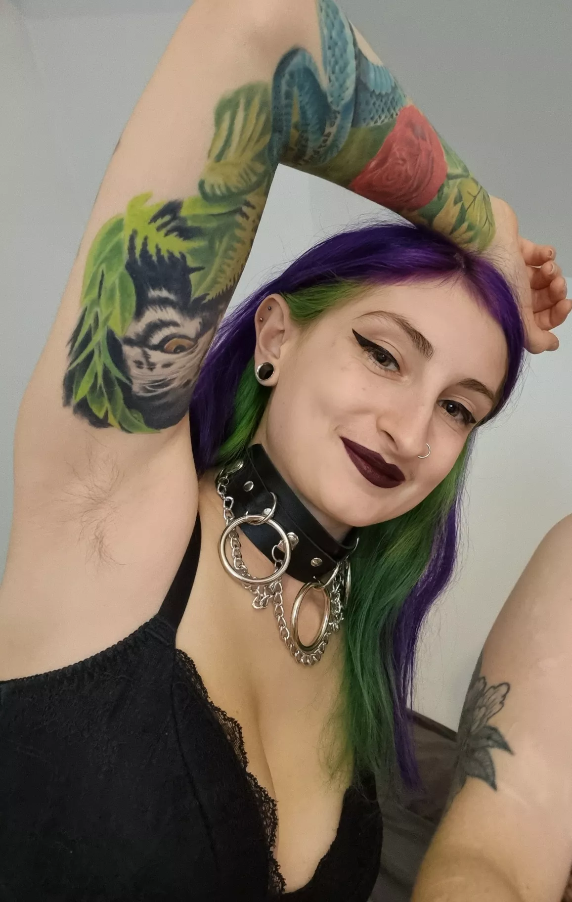 I have such a cute amount of fuzz, trying to grow more out!