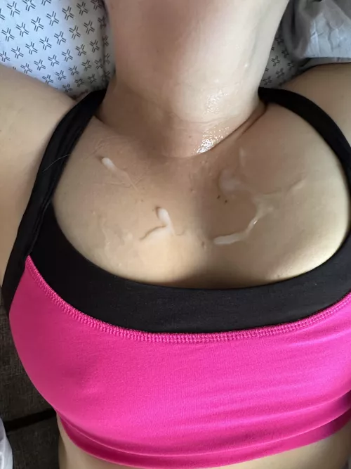 I was just taking a nap and woke up to him finishing on my chest