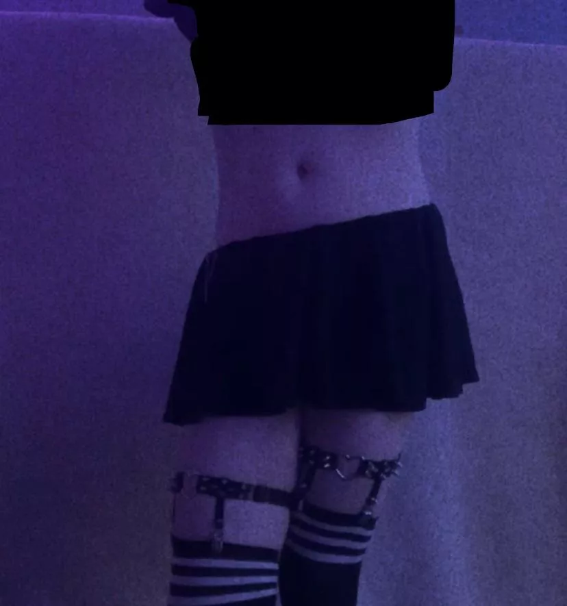 Just a little tummy and squishy thighs :)