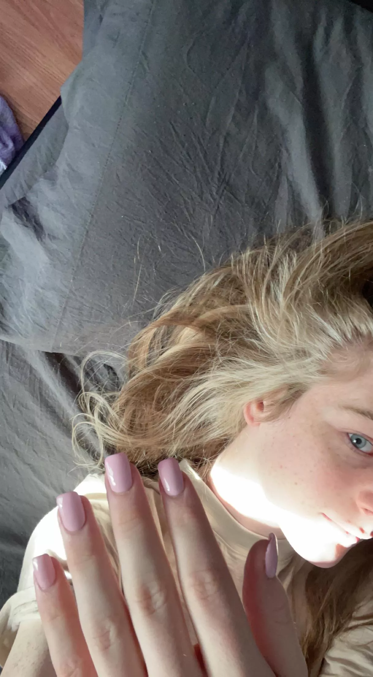 Mani/Pedi and new hair has me waking up feeling like a queen.