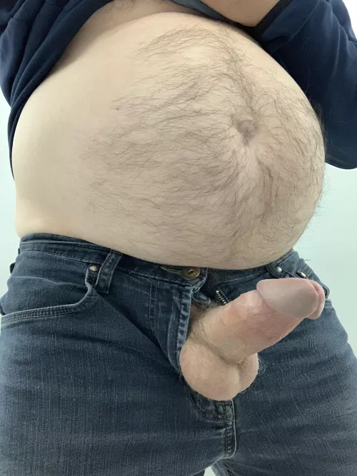 My ball belly bustin out