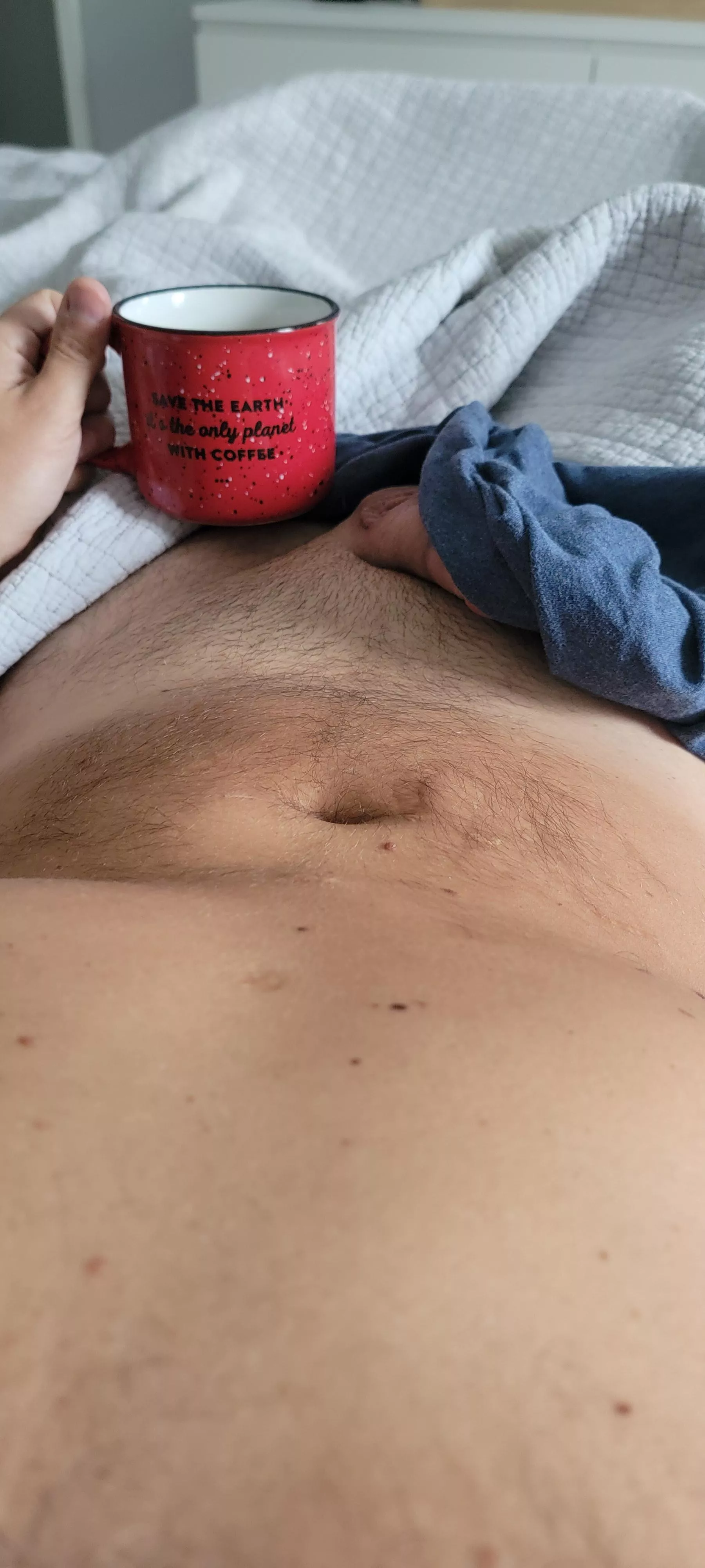 Naked coffee is the best coffee, even when alone