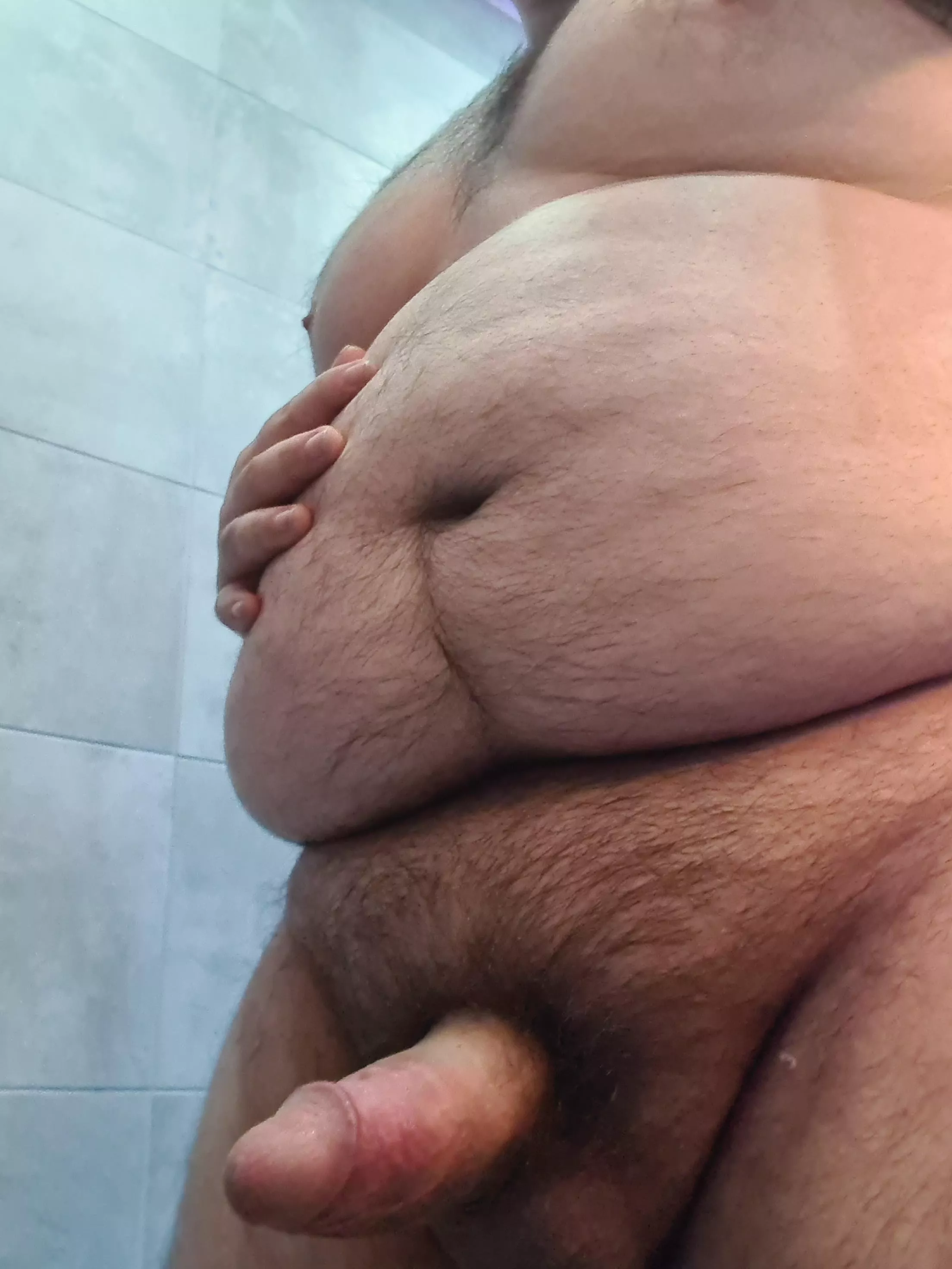 On your knees. Open wide.