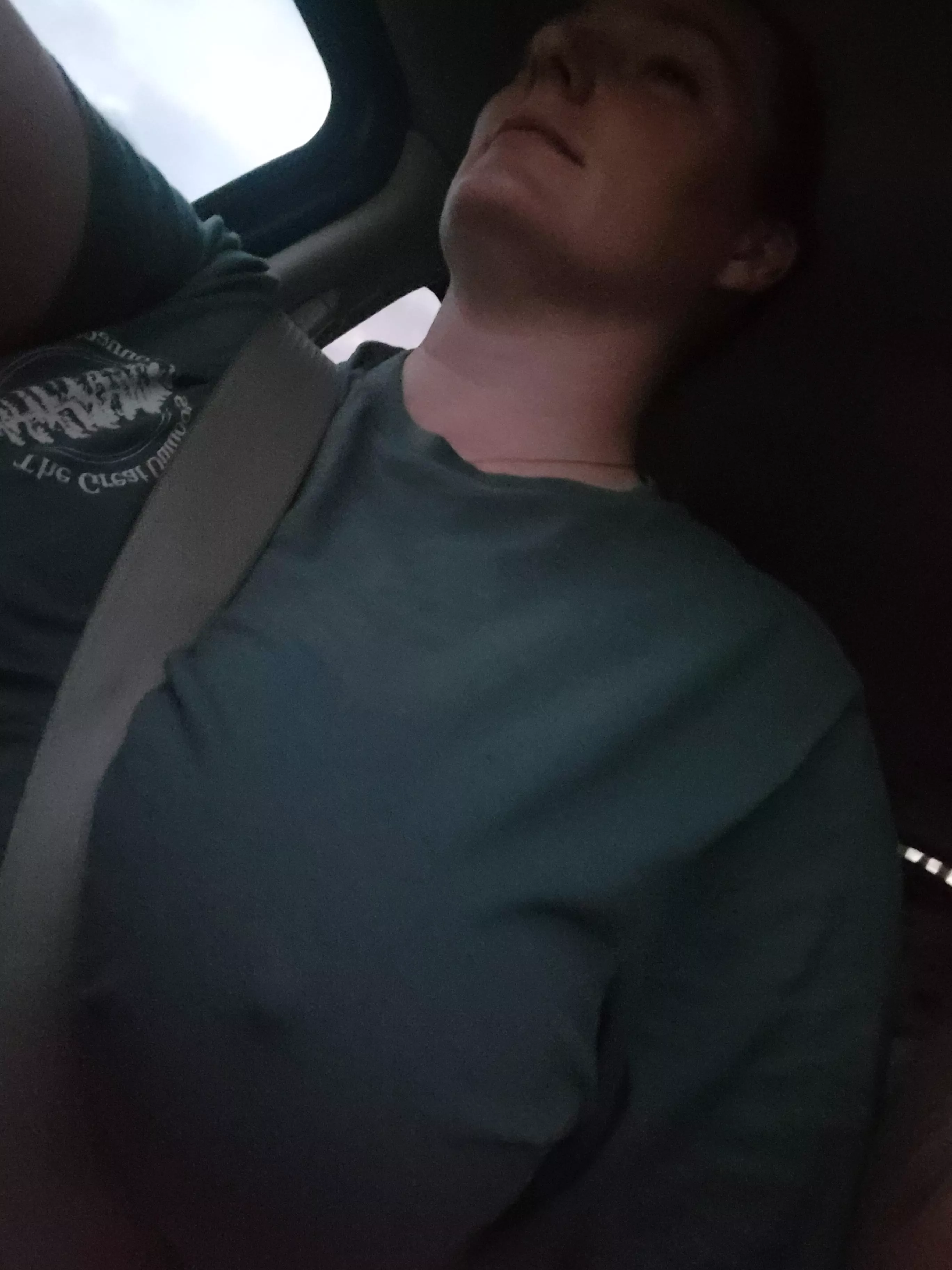 Road trip tonight. I NEVER wear a bra when I'm driving long distances!