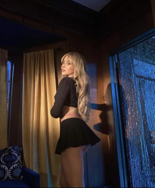 Sabrina Carpenter as photoshoot for Nonsense