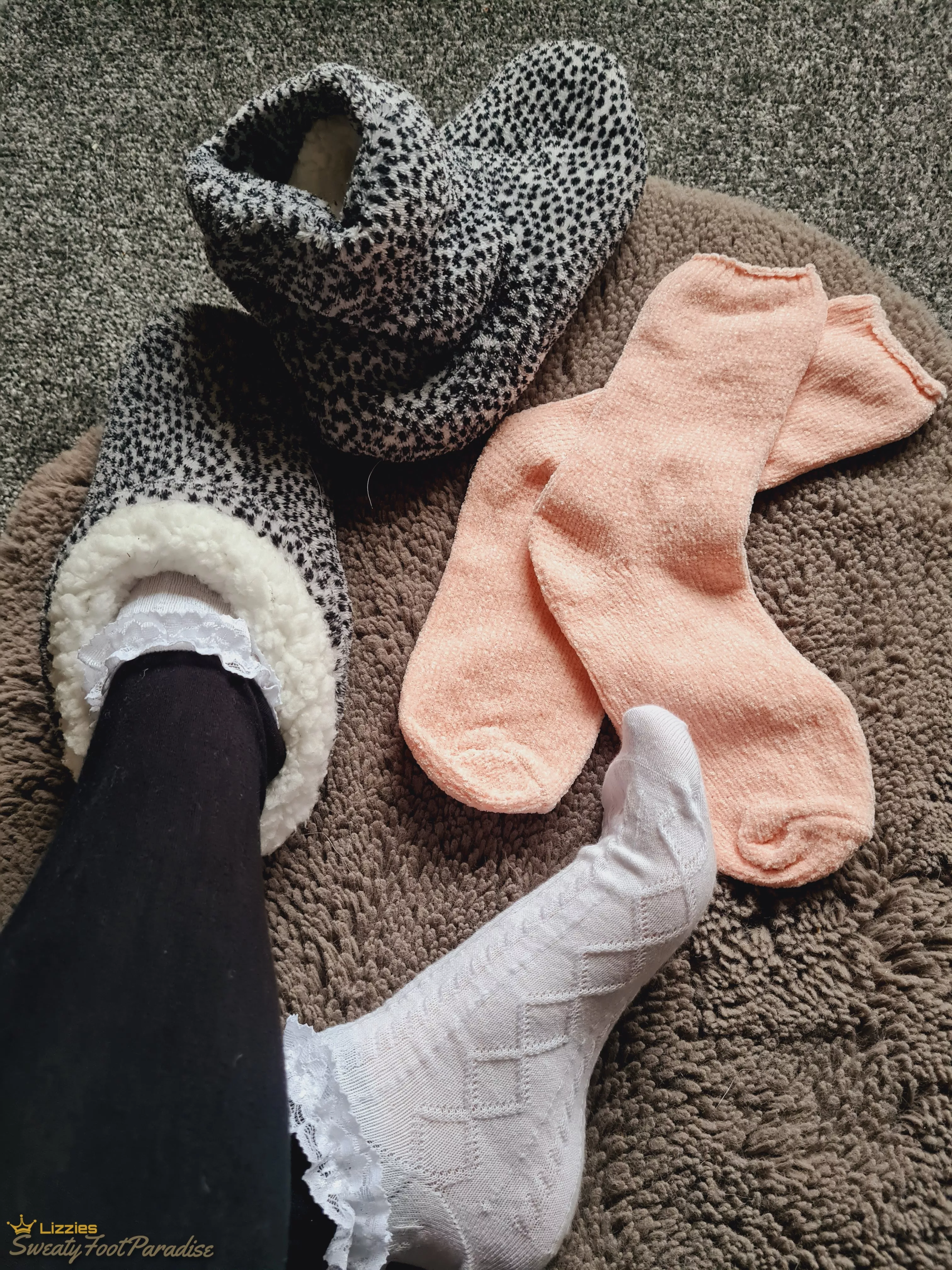 Sunday socks with sexy slippers 😏😈 [F]
