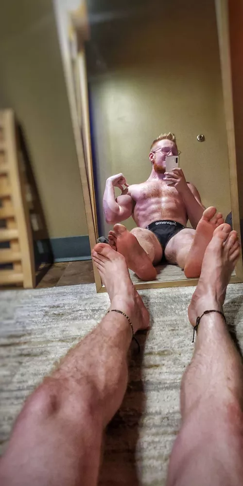 sweating up the sauna room, wanna join me? [22]