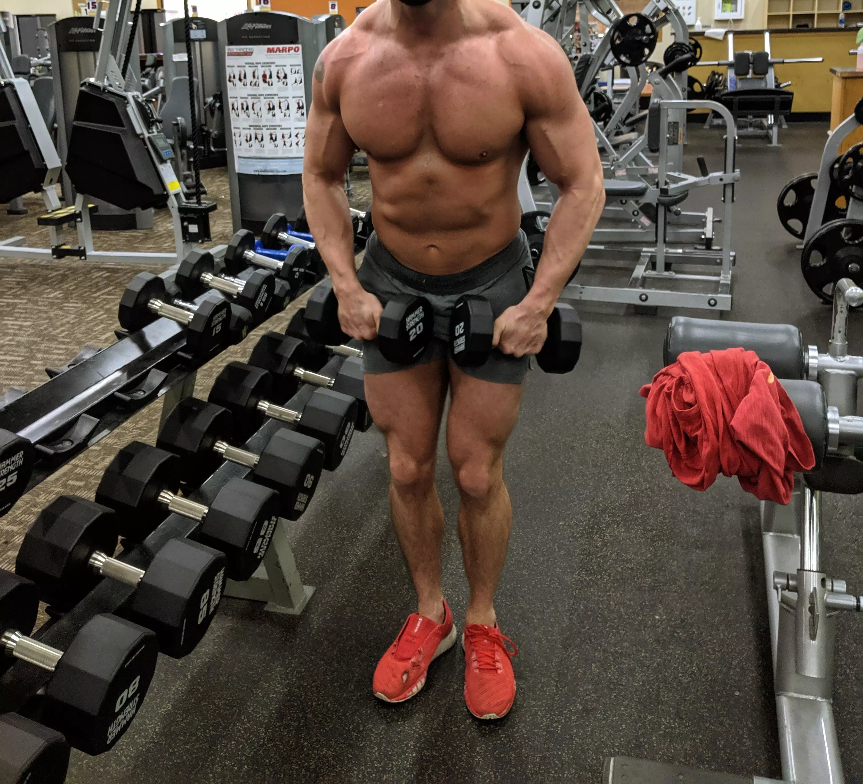 the [m]ore naked you are the better the workout