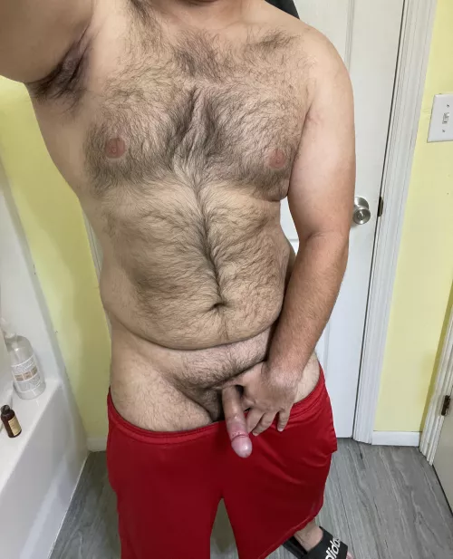 The morning wood is feeling extra hard this morning