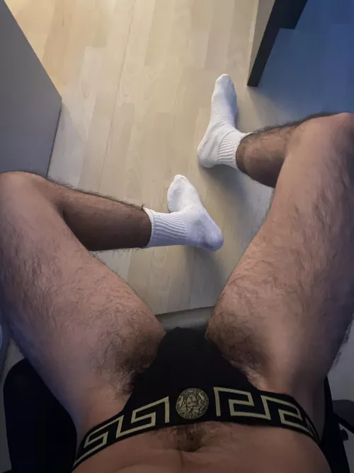 trying my new jockstrap