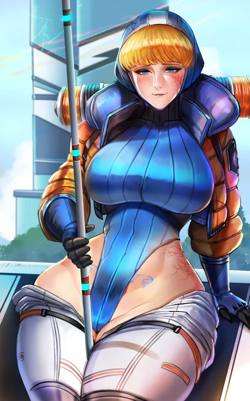 Wattson Highleg Leotard Attraction (Badcompzero ) [Apex Legends]