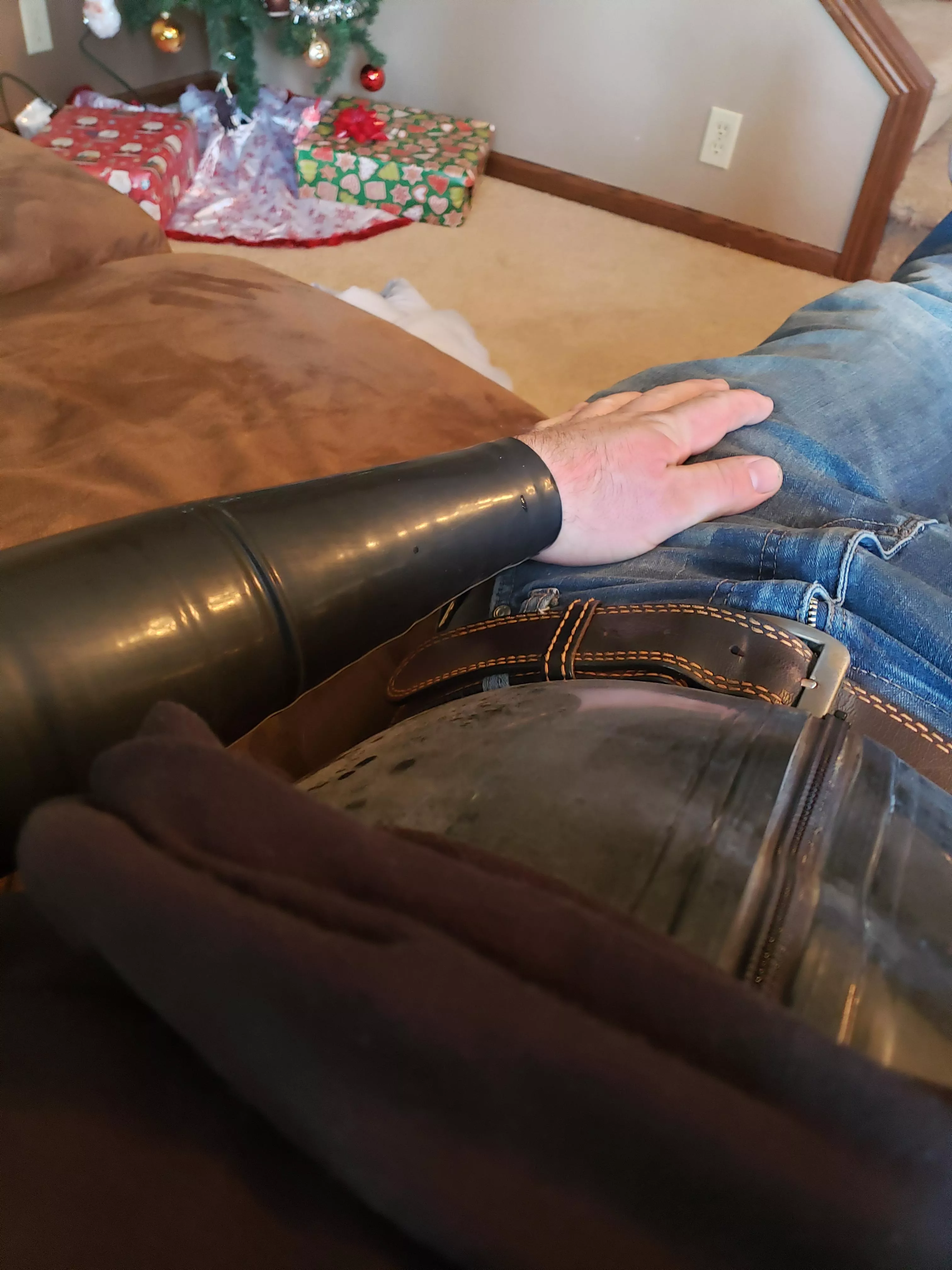 wearing my new catsuit today