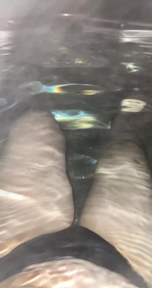 who thinks I should skinny dip in the hot tub?