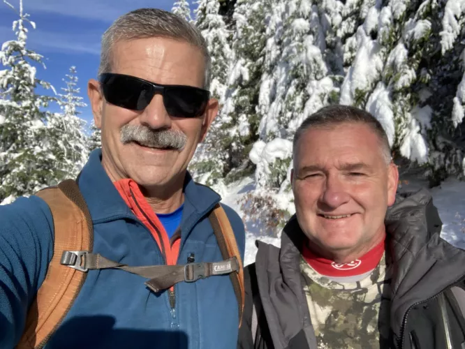 X-country skiing on the Palouse divide