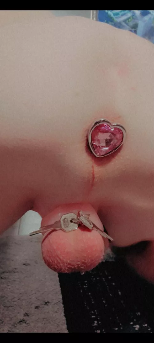 [23] Caged and plugged 🔐😊🩷