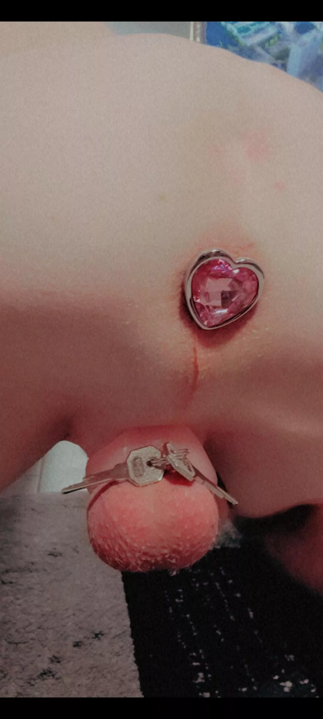 [23] Caged and plugged 🔐😊🩷