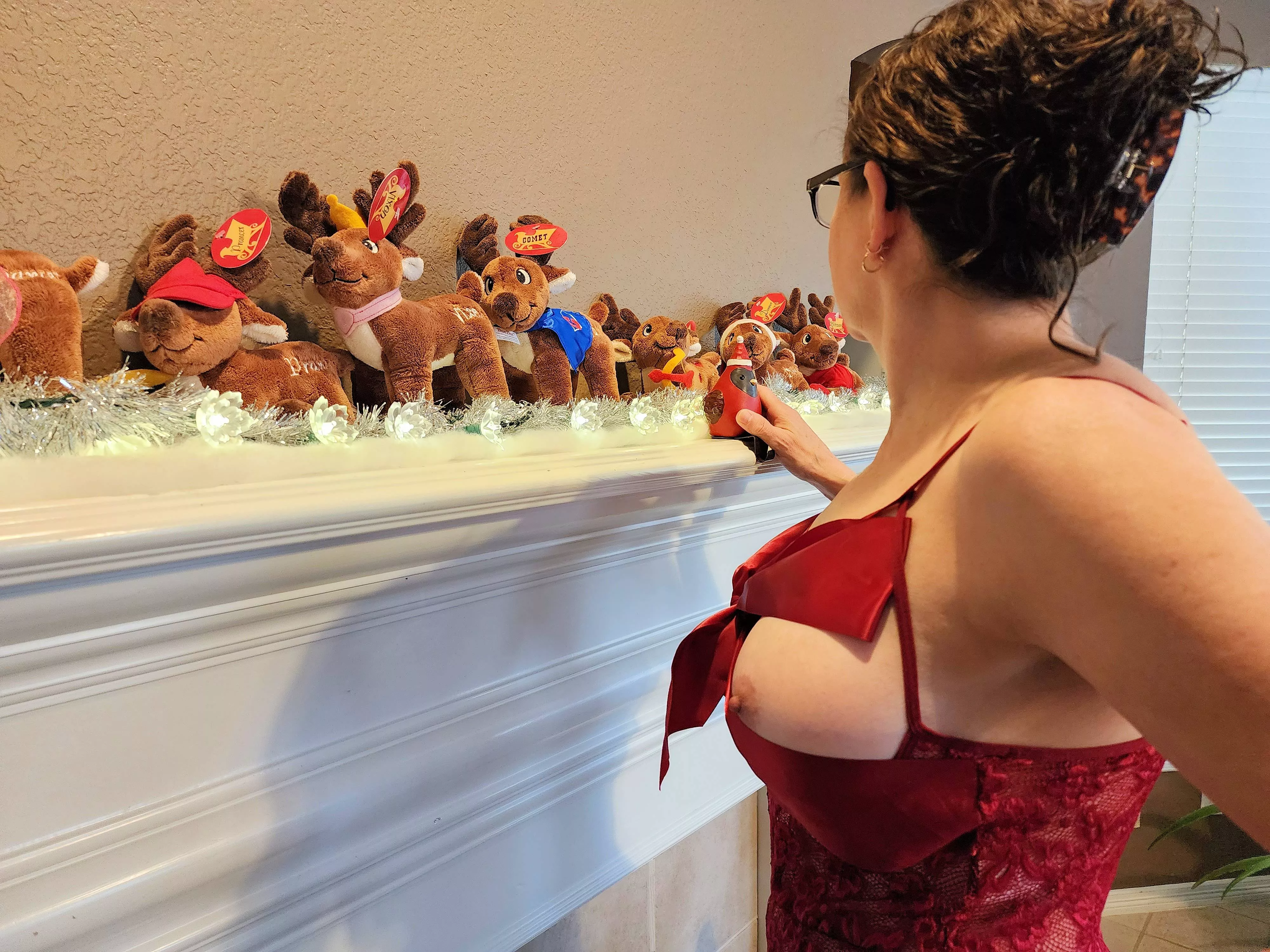 56F Decorations going up!