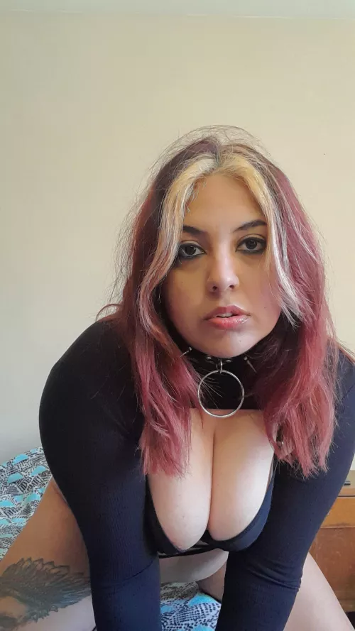 a very long neckline