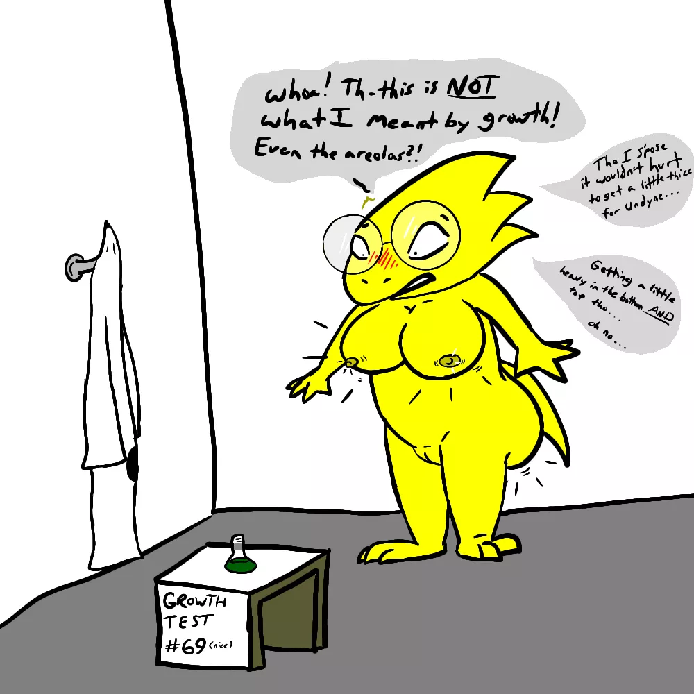 [Alphys] Growth Test (by me)