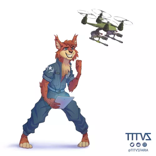 Clay's new toy - COMMS OPEN! DM me if youre interested! (OC by HeadEngineering7290, Art by Titvs)