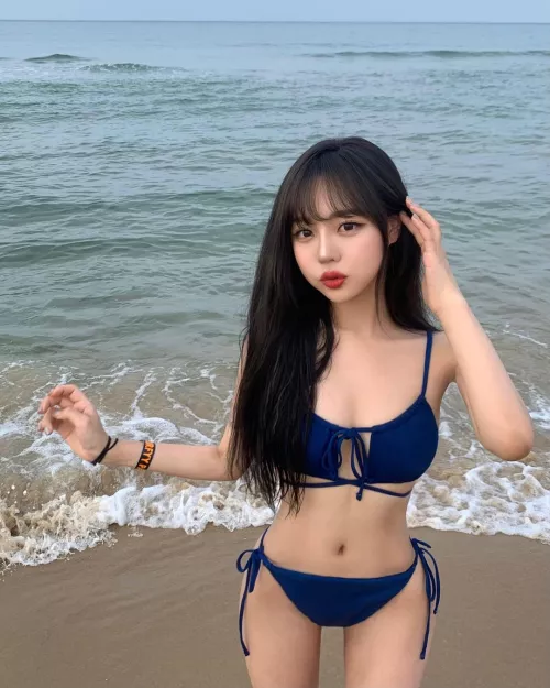 Cute bikini asian