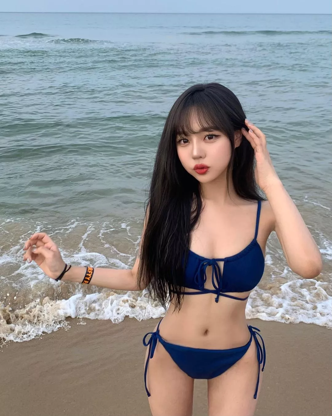 Cute bikini asian