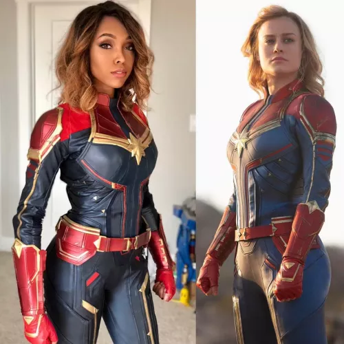 Cutiepiesensei Cosplay as Captain Marvel