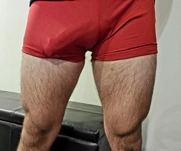 Do you think my soft cock is too obvious in these shorts...