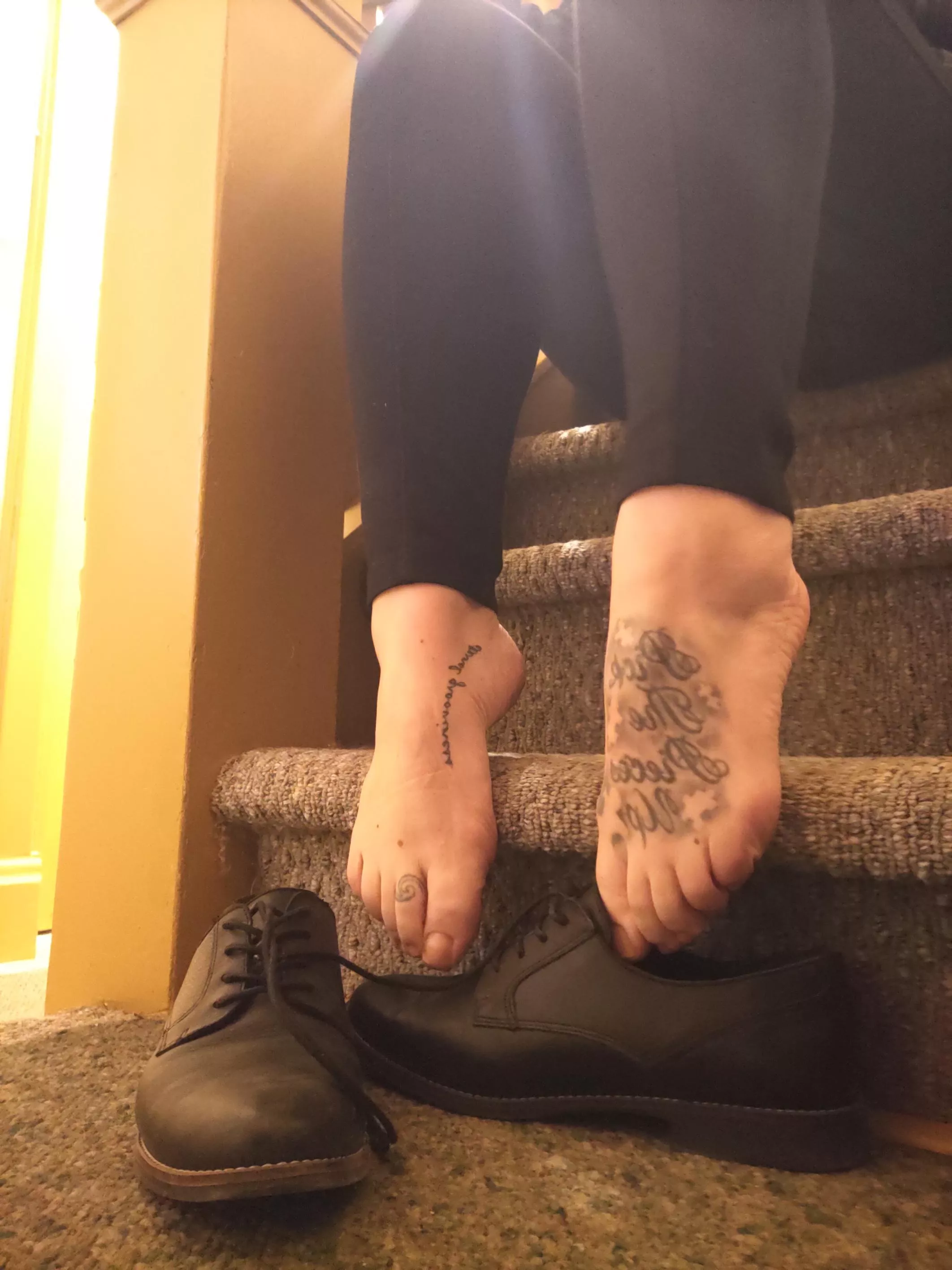 Finally Free After A Long Day With No Socks !