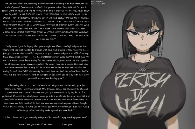 Getting yelled at by your Gothic GF[Goth][Wholesome][A Little Tsundere]