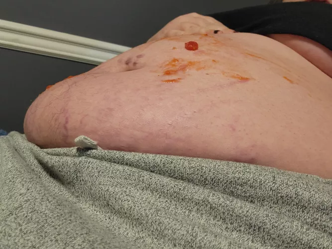 Got a little messy eating last night, thought you guys would enjoy