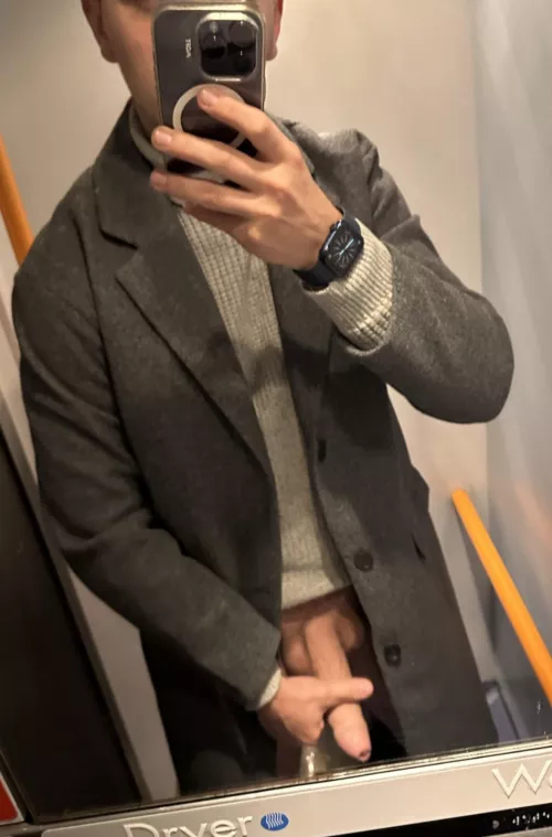 Got so horny had to whip my cock out on the train.