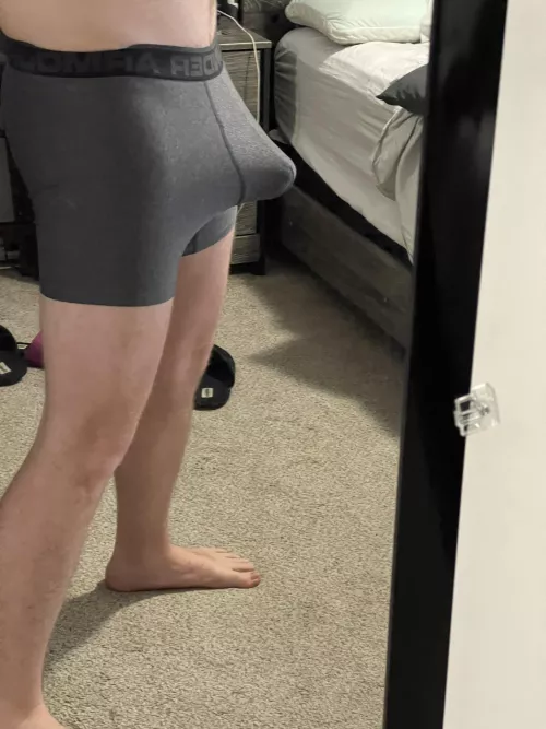 Hiding under my work clothes