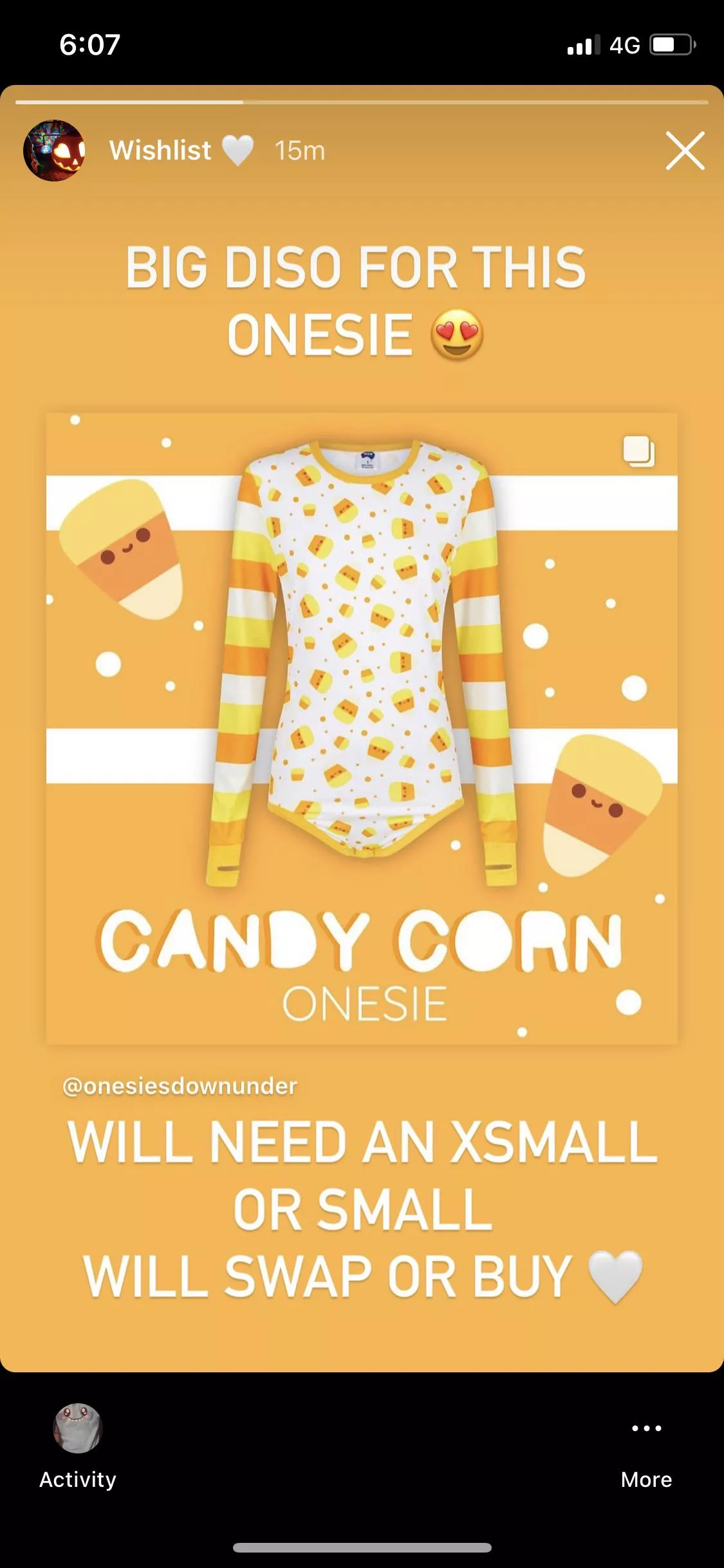 In desperate search of this onesie will pay double retail or trade for it 🧡💛🧡💛💛🧡💛