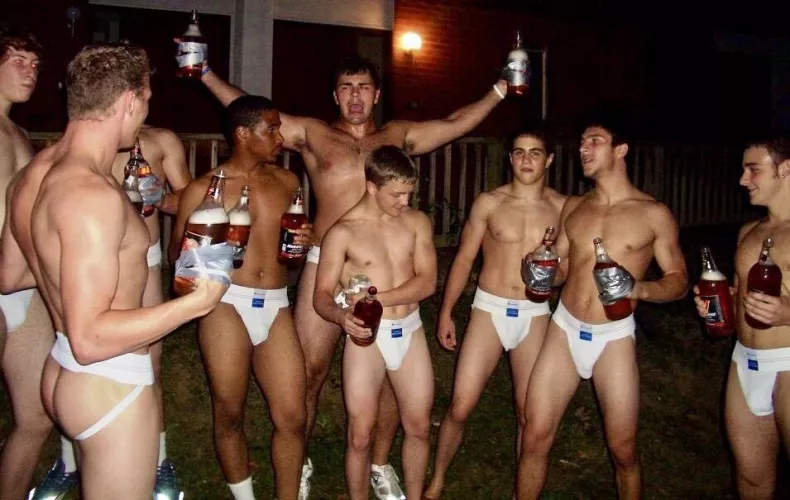Jockstrap drinking party