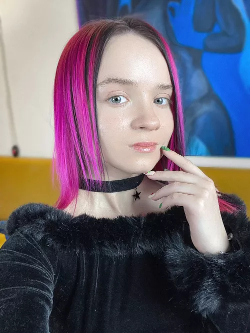 Just my funny face and a very cute necklace