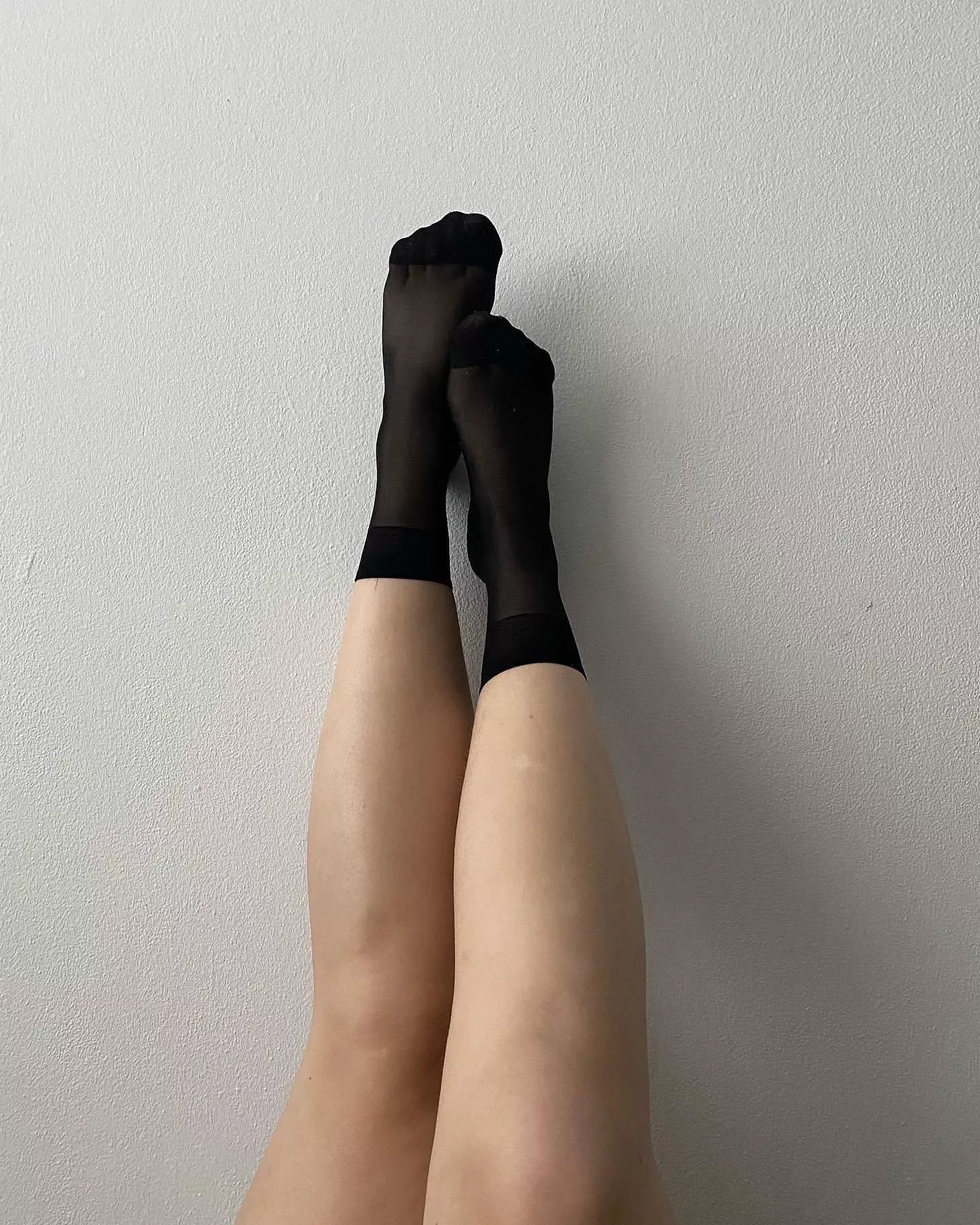 Legs up to the wall waiting for you to spread them🙈😈 [female]