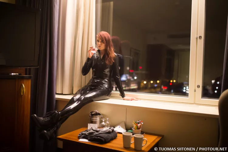 Leila chills on a windowsill