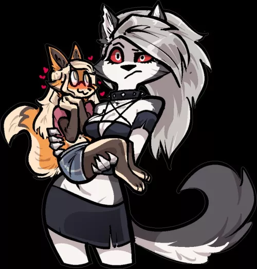 Loona and her devoted fan (art by jam)