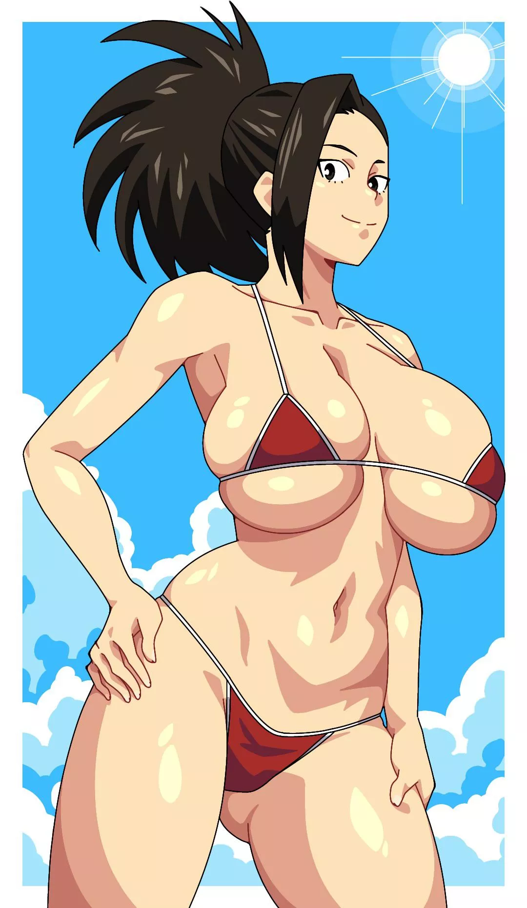 Momo’s bikini is about to snap (Gus) [My Hero Academia]