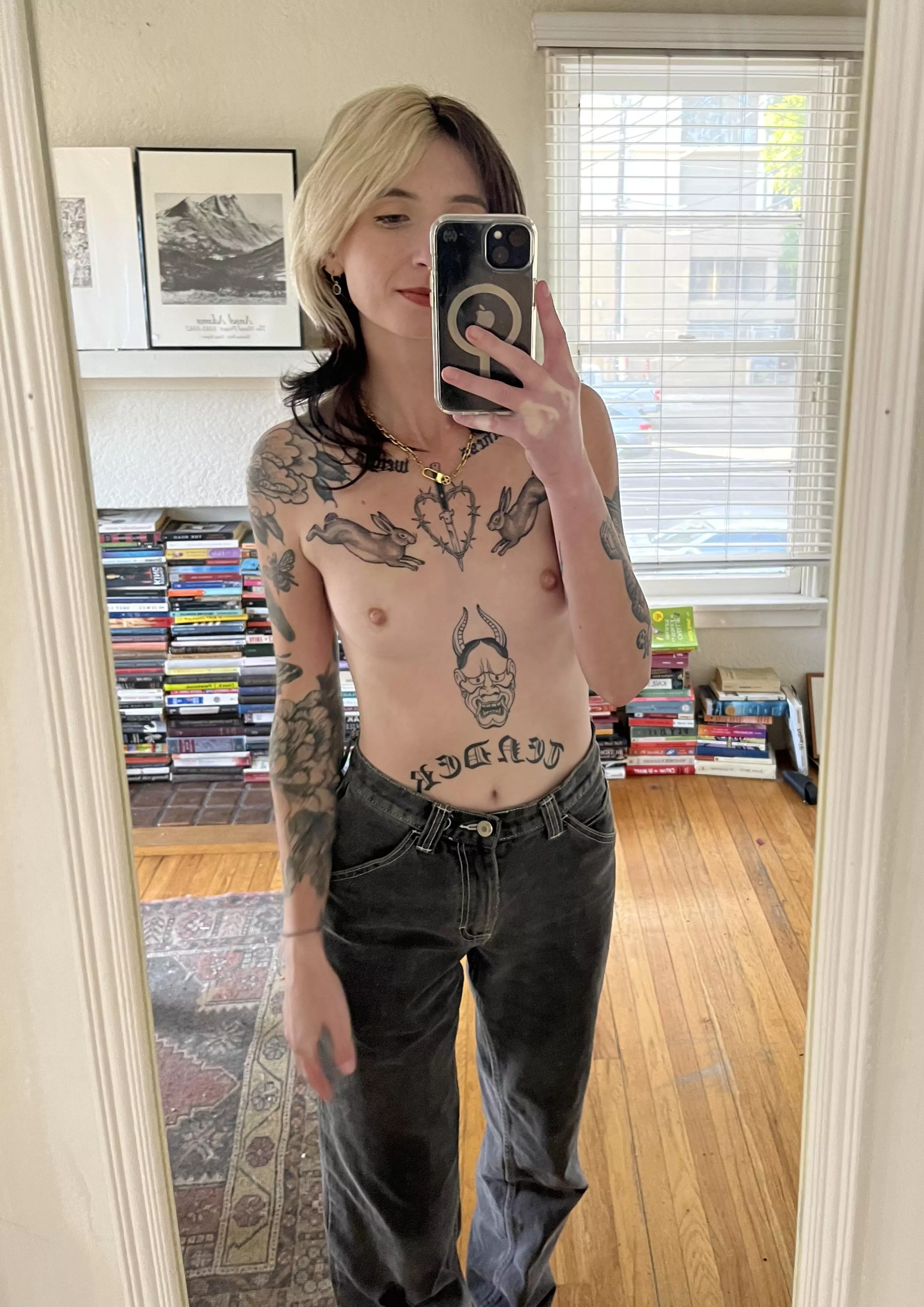 My favorite work jeans :) want to help me take them off?