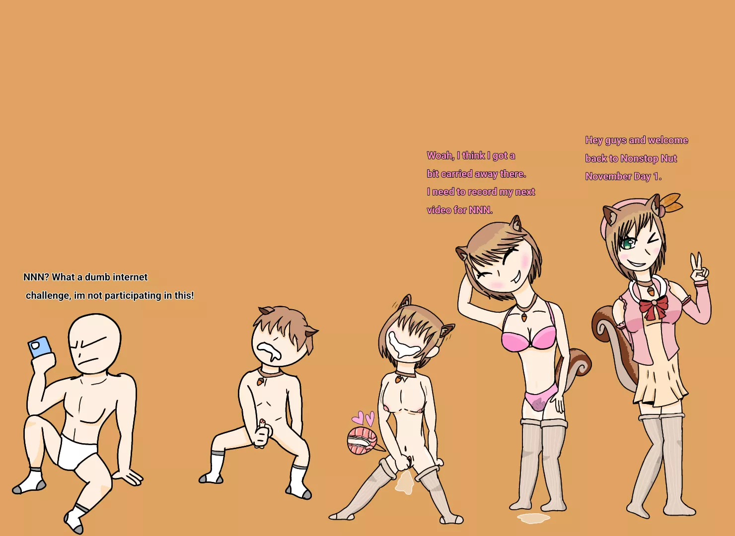 No Nut November Hololive Risu TG TF by Fridgeballz