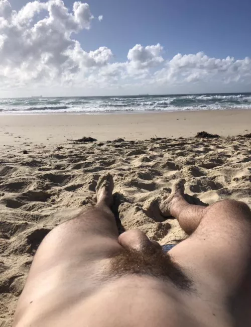 Nothing beats getting the bush out at the beach. No one else seemed to mind.
