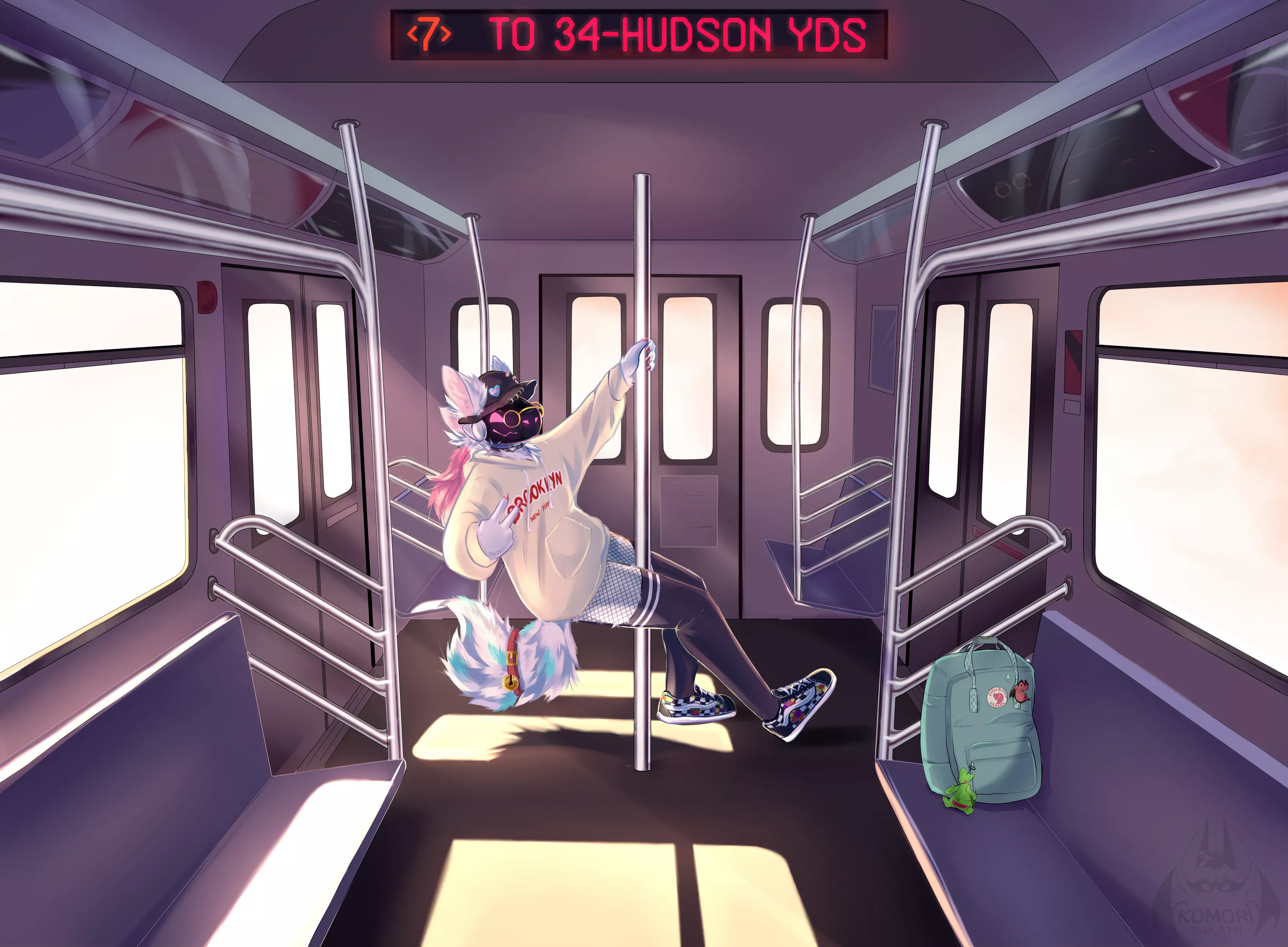 (OC) Silly protogen (Art by komori_takami)