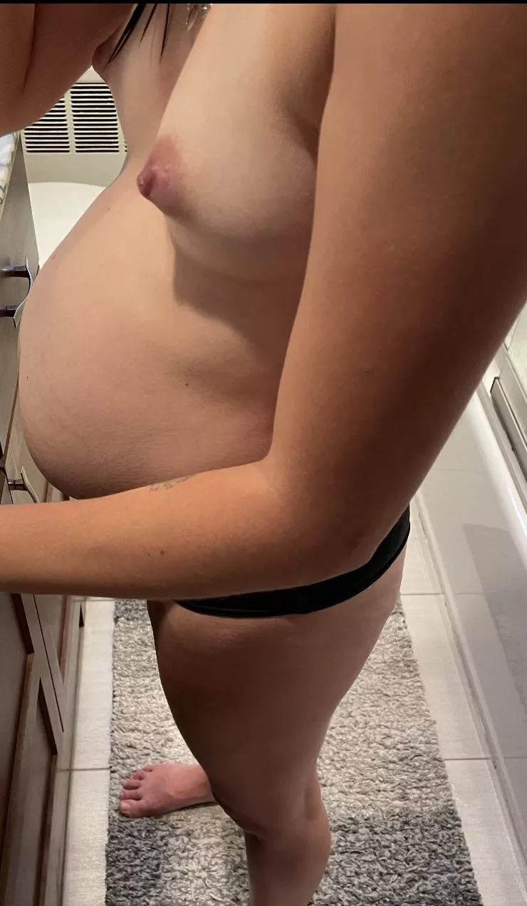 Petite pregnant mommy