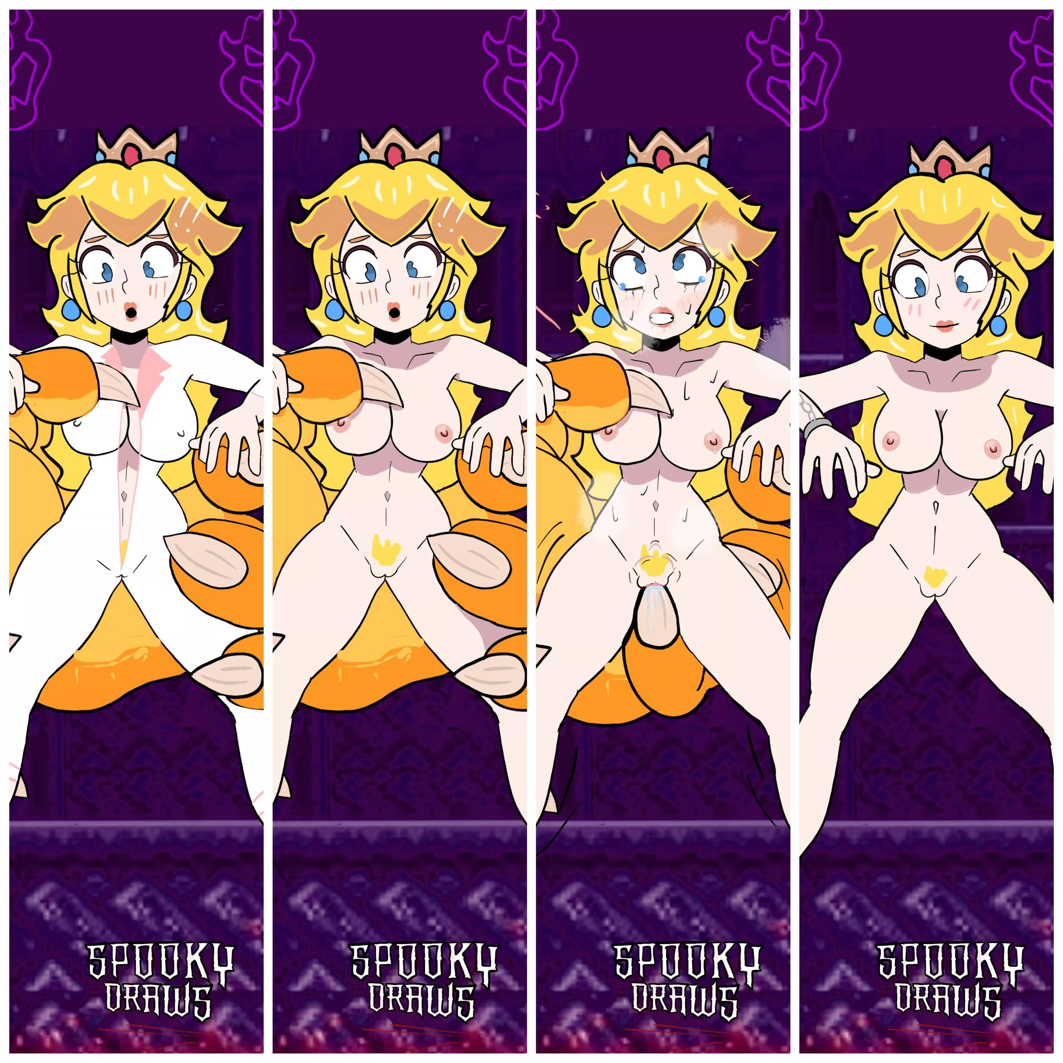 Princess Peach (SpookyDrawNsfw) [Mario Bros]
