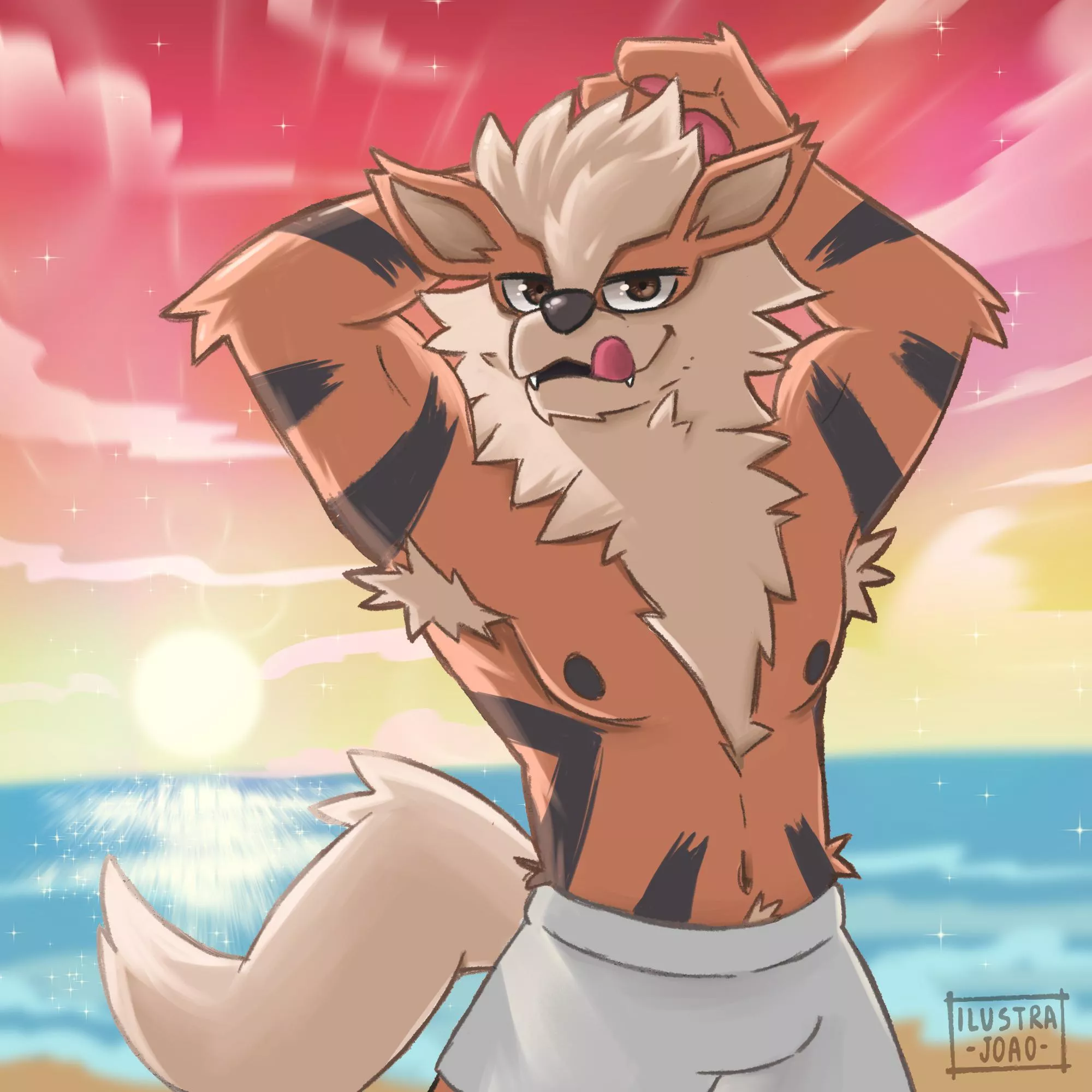Quick drawing I made of Arcanine, I hope you like it, lately my creativity is falling a lot... (ART BY ME)