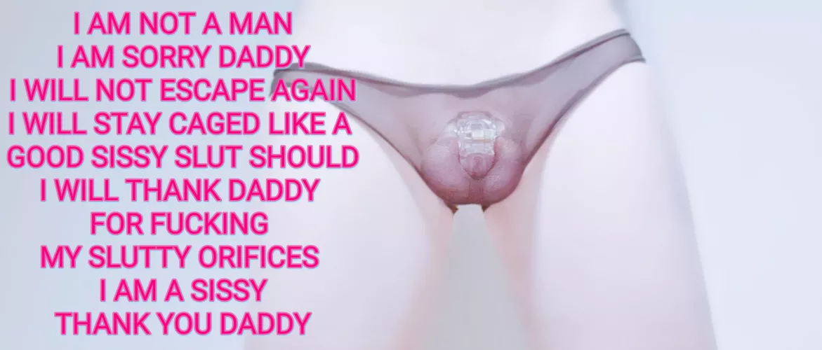 Repeat your mantra, caged and horny