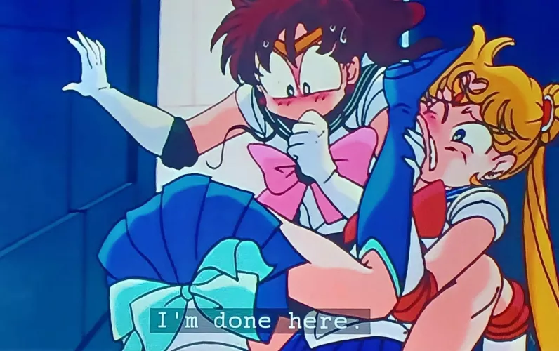 She seems to be enjoying the view. [Sailor Moon]